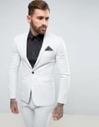 Religion Super Skinny Suit Jacket In Pale Gray - Gray