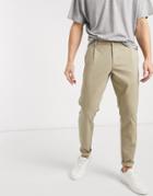 Only & Sons Slim Fit Chinos In Sand-brown