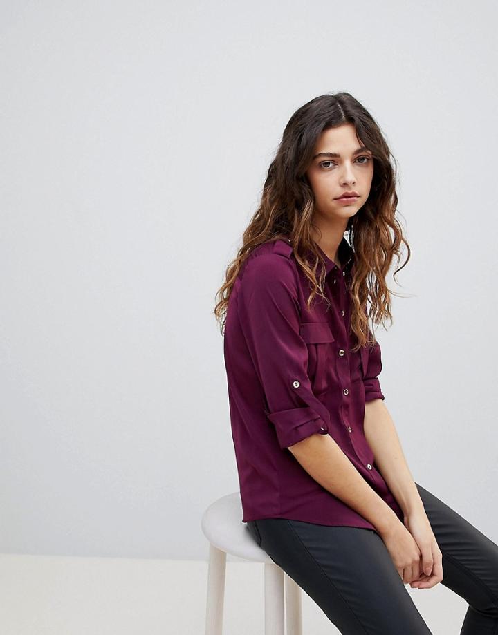 Oasis Oft Utility Shirt - Red