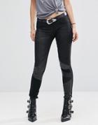 Blank Nyc Patch Skinny Jeans - Black