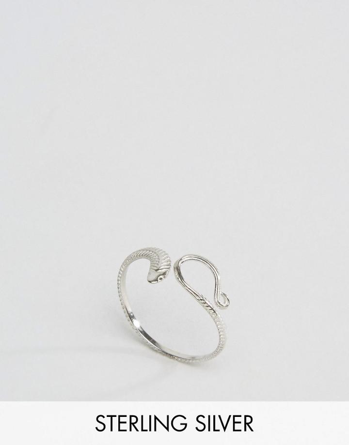 Kingsley Ryan Sterling Silver Snake Band Ring - Silver