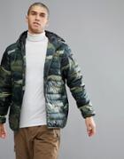 Quicksilver Quilted Everyday Scaly Jacket In Camo - Green