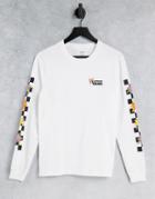 Vans Flourish Long Sleeve T-shirt In White