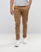 Farah Elm Chino In Slim Fit - Brown