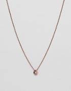 Icon Brand Twisted Circle Pendant Necklace In Rose Gold - Gold