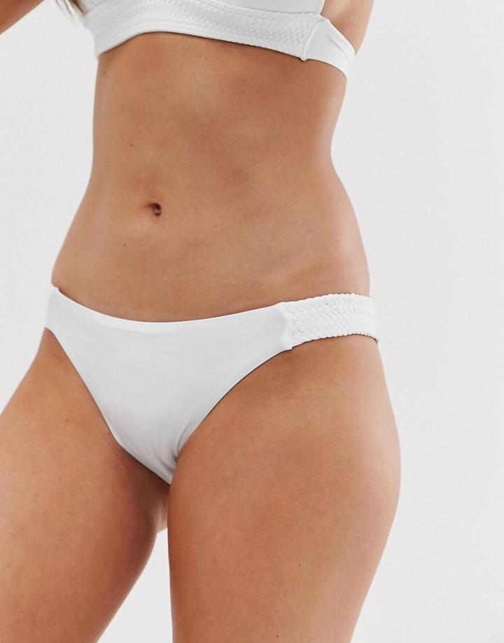 Dorina Tenerife Brazilian Bikini Bottom In White - White