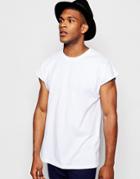 Asos Oversized Sleeveless T-shirt In White - White