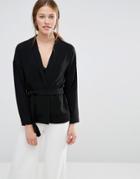 Just Female Brazil Short Kimono - Black