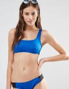 Stella Mccartney Color Block One Shoulder Bikini Top - Multi
