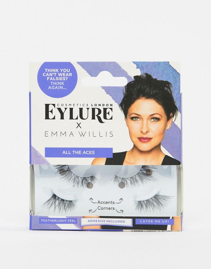 Eylure X Emma Willis All The Aces False Eyelashes - Black