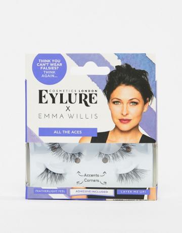 Eylure X Emma Willis All The Aces False Eyelashes - Black