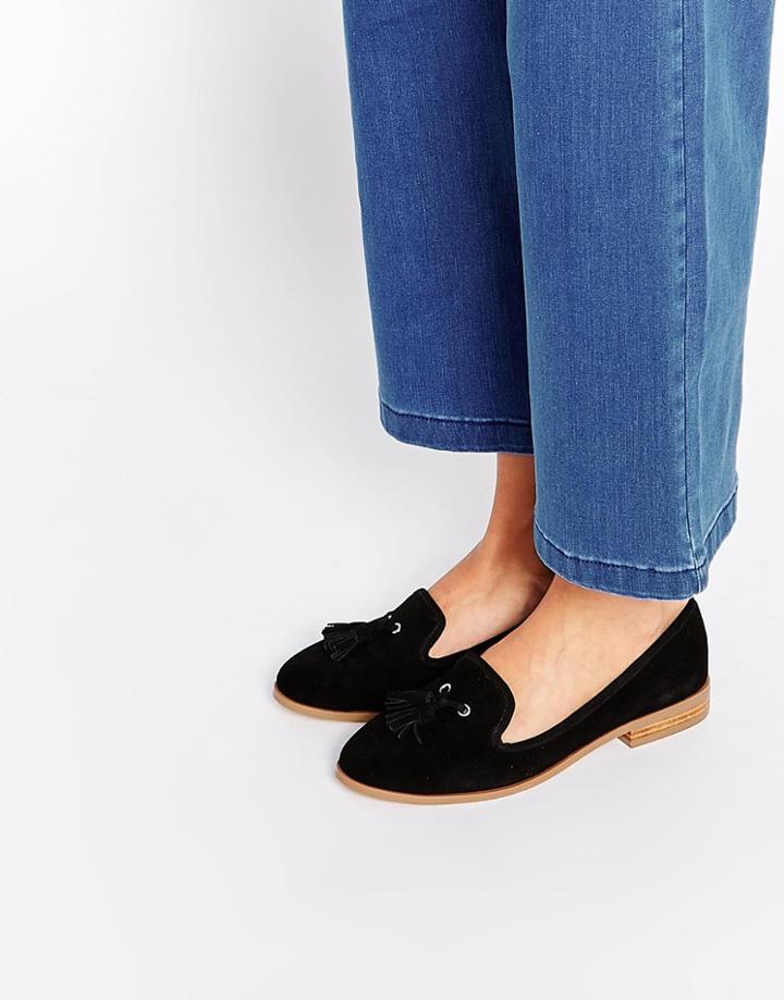 Asos Marley Suede Loafers - Black