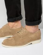 Selected Homme Noah Suede Brogues - Stone