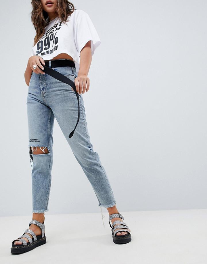 Cheap Monday Donna Mom Jean - Blue