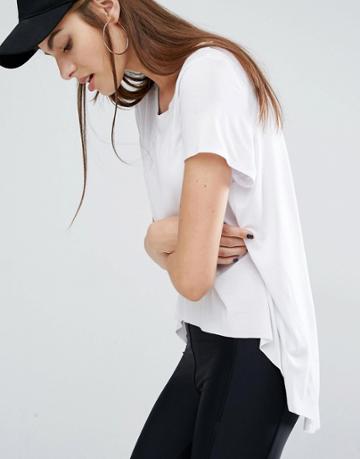 First Base Slouchy Tee - White