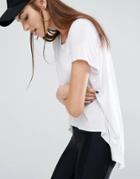 First Base Slouchy Tee - White