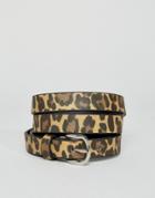 Pimkie Leopard Print Belt - Brown