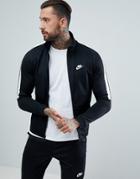 Nike Tribute Poly Track Jacket In Black