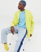 Collusion Oversized Oxford Shirt In Yellow - Yellow