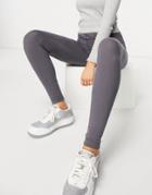 Public Desire Leggings With Seam Detail Set In Gray Blue-blues
