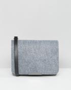 Monki Felt Lady Bag - Gray