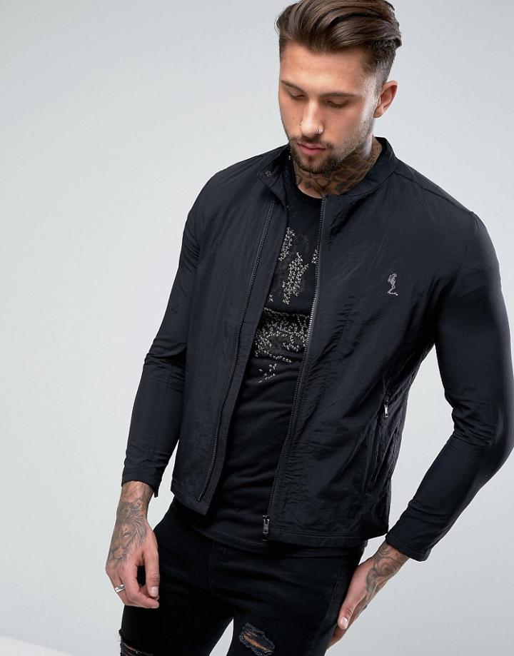 Religion Light Weight Biker Jacket - Black