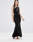 Tfnc Cut Out Detail Maxi Dress - Black