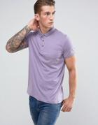 Brave Soul Pocket Polo - Purple