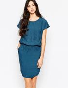 Y.a.s Birch Solid Dress - Indian Teal
