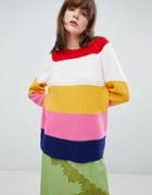Mads Norgaard Rainbow Stripe Sweater - Multi