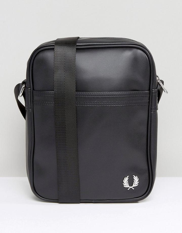 Fred Perry Flight Bag In Pique Black - Black