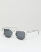 Jeepers Peepers Square Sunglasses In Clear - Black