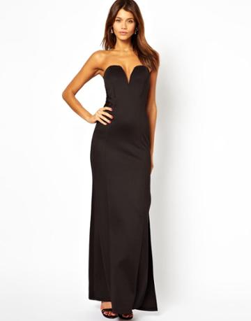 Tfnc Maxi Dress With Fishtail And Lace Insert