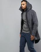 Jack & Jones Tech Parka With High Hood - Gray