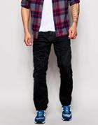 Jack & Jones Anti Fit Jeans With Zip Front Pocket - Dark Blue Denim
