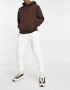 Asos Design Tapered Sweatpants In Off White-neutral