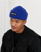 Nicce Beanie With Logo In Blue