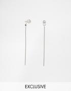 Monki Earring With Stick - Silver