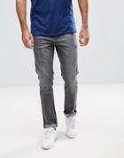 Ldn Dnm Skinny Jeans In Midwash Gray - Gray