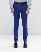 Asos Skinny Fit Suit Pants In Royal Blue - Blue