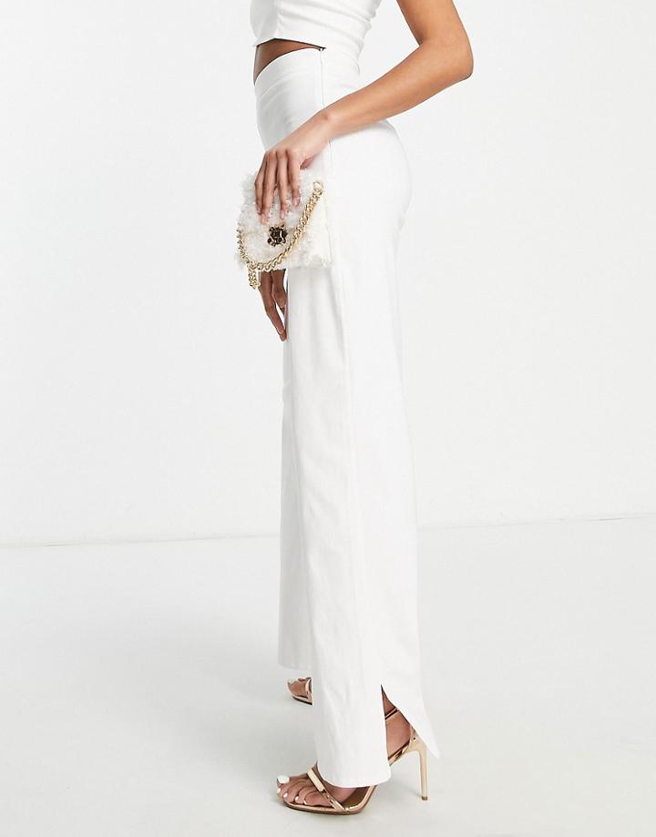 Vesper Wide Leg Pants In White - Part Of A Set