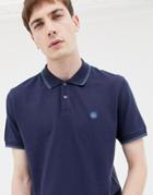 Pretty Green Tipped Polo In Navy