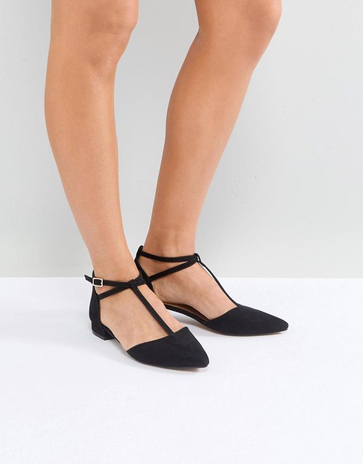 Asos Lil Pointed Ballet Flats - Black