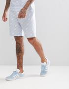 Adidas Originals Shorts With All Over Print In Blue Cv8605 - Blue