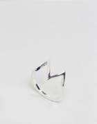 Asos Heartbeat Pinky Ring - Silver