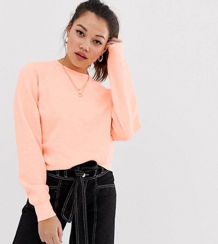 Miss Selfridge Sweatshirt In Orange