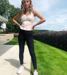 Vero Moda Petite High Waisted Jeans In Black