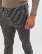 River Island Skinny Fit Smart Pants In Navy