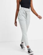 Miss Selfridge Paperbag Pants In Mint Green