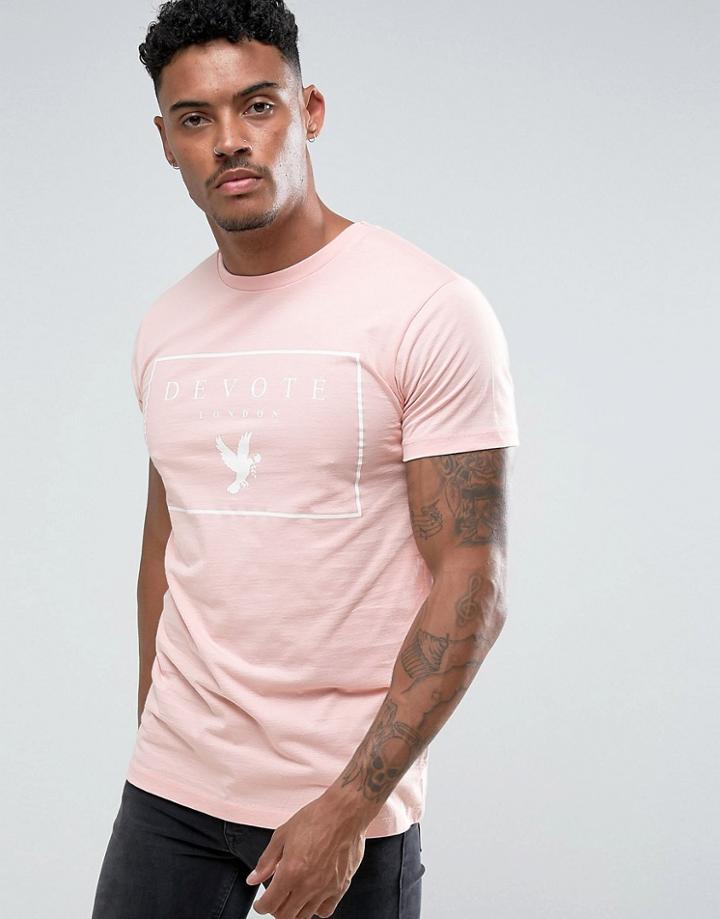Devote Logo T-shirt - Pink